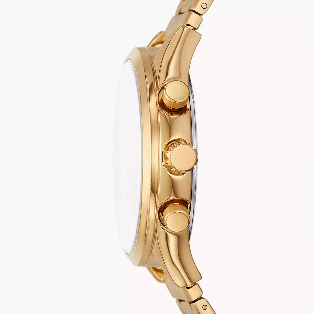 FOSSIL Fenmore Multifunción Acero Dorado Dial Negro