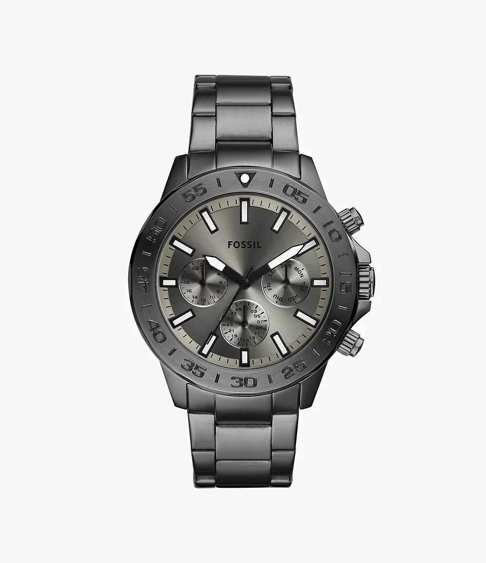 FOSSIL Bannon Multifunción Acero Smoke Dial Smoke