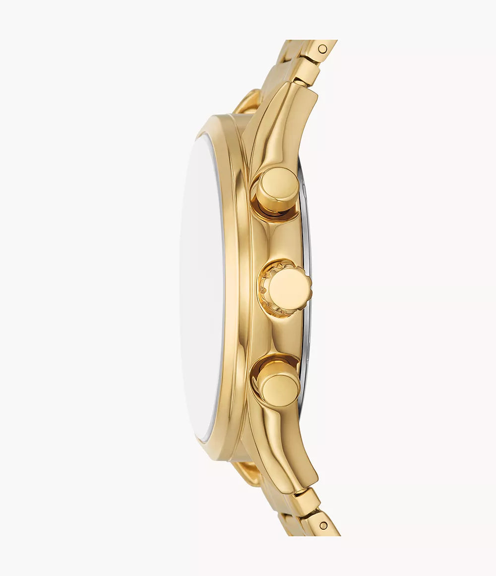 FOSSIL Fenmore Multifunción Acero Dorado Dial Plateado